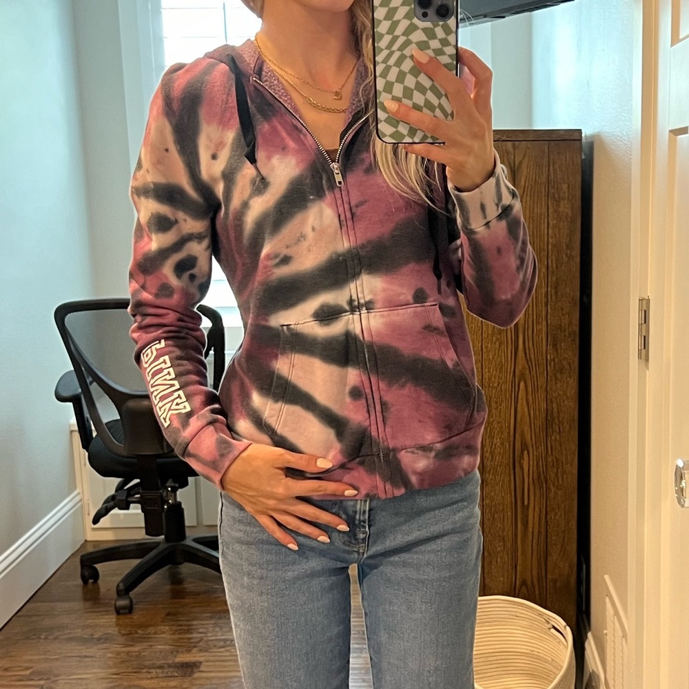 PINK FULL ZIP HOODIE